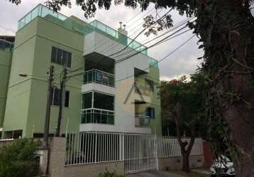 Cobertura com 4 dormitórios à venda, 183 m² por r$ 550.000,00 - extensão do bosque - rio das ostras/rj