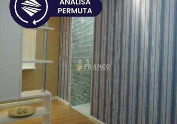 Apartamento com 2 dormitórios à venda, 65 m² por r$ 200.000,00 - estiva - taubaté/sp