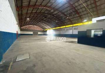 Galpão comercial para locação, 2.070 m² - pinhão - taubaté/sp