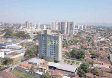 Apartamento com 2 dormitórios à venda, 48,32m² - chácara do visconde - taubaté/sp