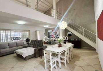 Casa com mezanino de 3 dormitórios, 256 m² - venda ou aluguel - jardim das nações - taubaté/sp