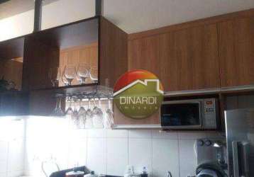 Apartamento com 2 dormitórios à venda, 48 m² por r$ 190.000,00 - parque dos lagos - ribeirão preto/sp