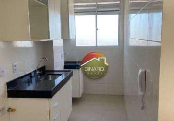 Apartamento com 2 dormitórios à venda, 46 m² por r$ 290.000,00 - bonfim paulista - ribeirão preto/sp