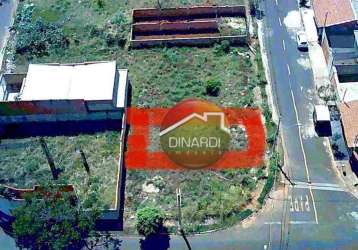 Terreno à venda, 160 m² por r$ 110.000,00 - jd cristo redentor - ribeirão preto/sp