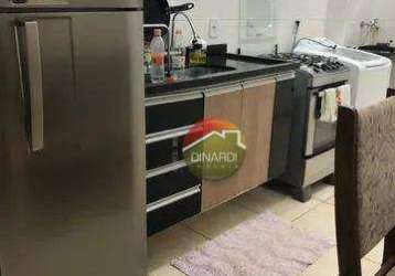 Apartamento com 2 dormitórios à venda, 42 m² por r$ 185.000,00 - ipiranga - ribeirão preto/sp