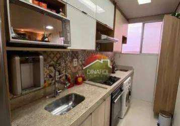 Apartamento com 2 dormitórios à venda, 48 m² por r$ 248.000 - jardim guaporé - ribeirão preto/sp