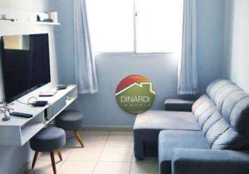 Apartamento com 2 dormitórios à venda, 45 m² por r$ 155.000,00 - ribeirânia - ribeirão preto/sp