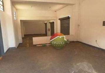 Salão para alugar, 134 m² por r$ 2.335,31/mês - vila monte alegre - ribeirão preto/sp