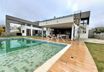 Casa com 5 dormitórios, 640 m² - venda por r$ 6.200.000,00 ou aluguel por r$ 23.950,00/mês - condomínio reserva do paratehy - são josé dos campos/sp