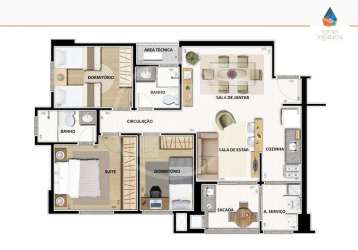 Apartamento com 3 quarto(s) e 2 banheiro(s) para alugar, 128.38 m² por r$ 2500 / mês