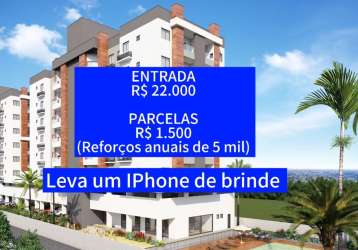 Apartamento com entrada de 22 mil + parcelas de 1.500,00