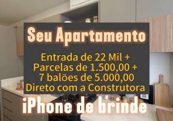 Apartamento entrada de 22 mil parcelas de 1.500,00