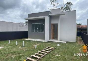 Casa a 250 metros da praia com 2 dormitórios à venda, 44 m² por r$ 278.000 - recanto do farol - itapoá/sc