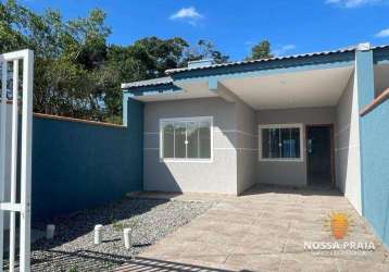 Casa com 3 dormitórios à venda, 90 m² por r$ 450.000,00 - brasília - itapoá/sc