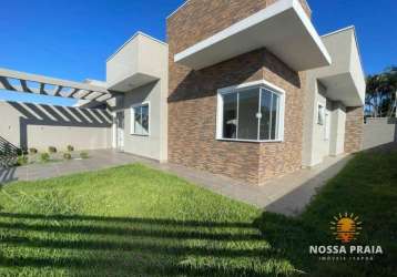 Casa alto padrão a apenas 300 metros da praia com 3 dormitórios à venda, 101 m² por r$ 550.000 - itapema do sai - itapoá/sc