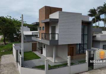 Sobrado com 3 dormitórios à venda, 128 m² por r$ 745.000,00 - jardim da barra - itapoá/sc