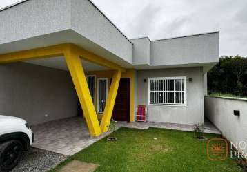 Casa com 2 dormitórios à venda, 65 m² por r$ 380.000,00 - rio gracioso - itapoá/sc