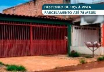 Casa em condomínio 62 m² - parque sol nascente - luziânia - go