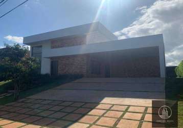 Casa com 4 dormitórios à venda, 366 m² por r$ 4.000.000 - lago azul - araçoiaba da serra/sp