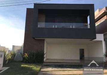 Sobrado com 3 dormitórios, 371 m² - venda por r$ 2.000.000,00 ou aluguel por r$ 13.000,00/mês - condomínio residencial giverny - sorocaba/sp