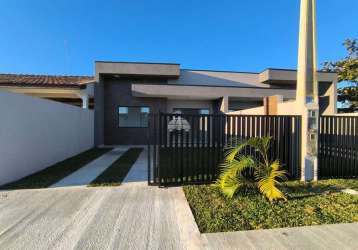 Casa com 2 quartos à venda na travessa timbó, 00, ipanema, pontal do paraná, 55 m2 por r$ 299.000