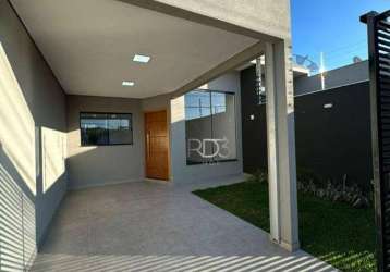 Casa com 3 dormitórios à venda, 115 m² por r$ 410.000,00 - ouro verde - londrina/pr