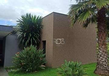 Casa com 4 dormitórios à venda, 430 m² por r$ 3.000.000,00 - loteamento terras de canaã - cambé/pr