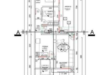 Casa em construção com 2 dormitórios à venda, 66 m² por r$ 290.000 - gleba esperança - londrina/pr