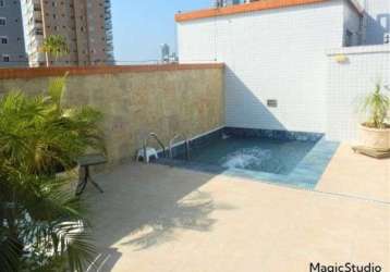 Cobertura à venda, 258 m² por r$ 1.699.000,00 - gonzaga - santos/sp