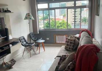 Apartamento à venda, 79 m² por r$ 370.000,00 - vila mathias - santos/sp