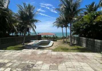 Extraordinária casa de frenta ao mar da praia em jacuma 750 mts