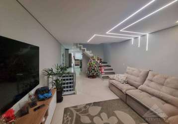 Sobrado com 3 dormitórios à venda, 134 m² por r$ 465.000,00 - parque das américas - mauá/sp