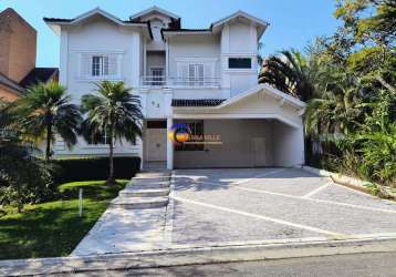 Casa alto padrão para locação em santana de parnaíba, alphaville, 5 dormitórios, 4 suítes, 1 banheiro, 4 vagas