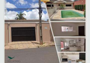 Casa para venda em presidente prudente, residencial florenza, 3 dormitórios, 1 suíte, 3 banheiros, 3 vagas