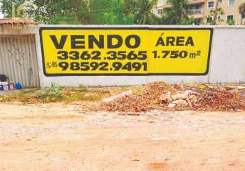 Terreno à venda, 1750 m² por r$ 1.550.000,00 - parque iracema - fortaleza/ce