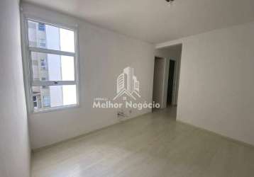 Apartamento 02 dormitórios à venda, condomínio residencial parque veredas, monte alto, campinas - sp