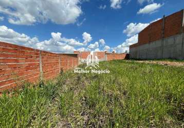 Terreno á venda com 160m² no bairro loteamento monterrey (bairro planejado) em monte mor/sp