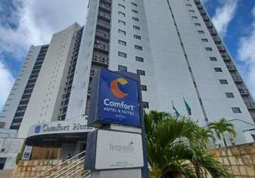 Ponta negra -vendo no comfort hotel & suites - 62m2- 'sistema pool' - r$ 335 mil - escriturado.