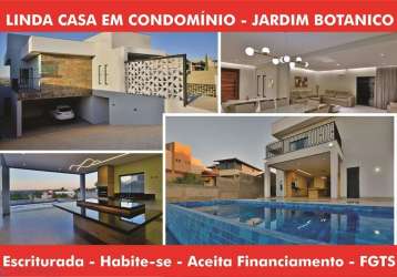 Casa nova de alto padrão, estilo moderno, com vista para vale, área verde, serra e nascer do sol – regularizado/escriturado