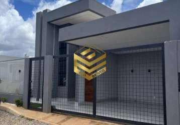 Linda casa de alto padrão lote de 230m² com 3 quartos sendo 1 suíte  com closet  rua 2 26 de setembro