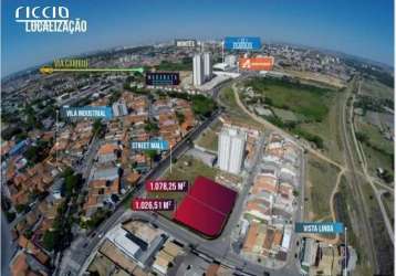 Terreno de 1.078 m2 no vila industrial/vista linda em são josé dos campos