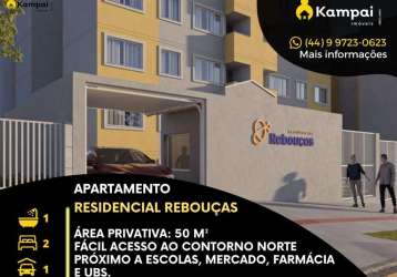 Apartamento com 2 quartos à venda na rua pioneiro salvador kessa, 1191, jardim rebouças, maringá, 51 m2 por r$ 239.000