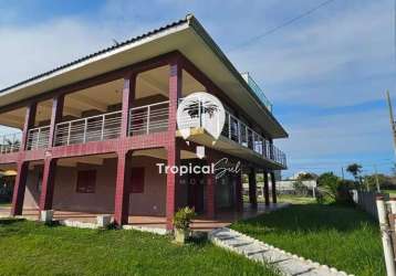 Sobrado frente mar, locação temporada, guape, pontal do parana - pr