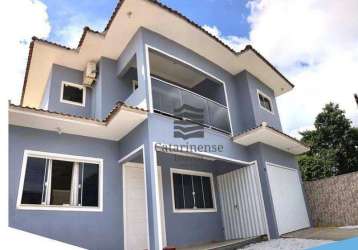 Casa com 3 dormitórios à venda, 207 m² por r$ 850.000,00 - são sebastião - palhoça/sc