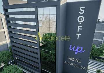 Apartamento à venda 1 quarto, 1 suite, 24m², ponte alta, aparecida - sp | soft up hotel aparecida