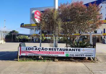 Ponto comercial para locação de 250m² na avenida itaguaçu, em aparecida-sp, com vista para a serra