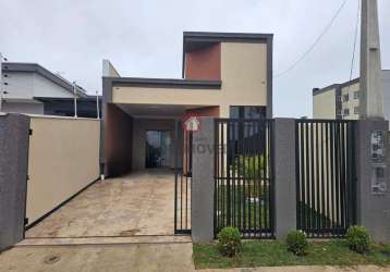 Casa para venda em araucária, costeira, 3 dormitórios, 1 suíte, 3 banheiros, 2 vagas