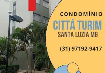 Condomínio cittá turim, apartamento de 2 quartos no bairro liberdade, santa