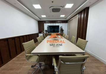 Exclusvidade predial são josé - sala com 205 m² para locação no helbor corporate - 6 vagas