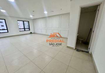 Sala para alugar, 43 m² por r$ 3.032,50/mês - jardim aquarius - são josé dos campos/sp